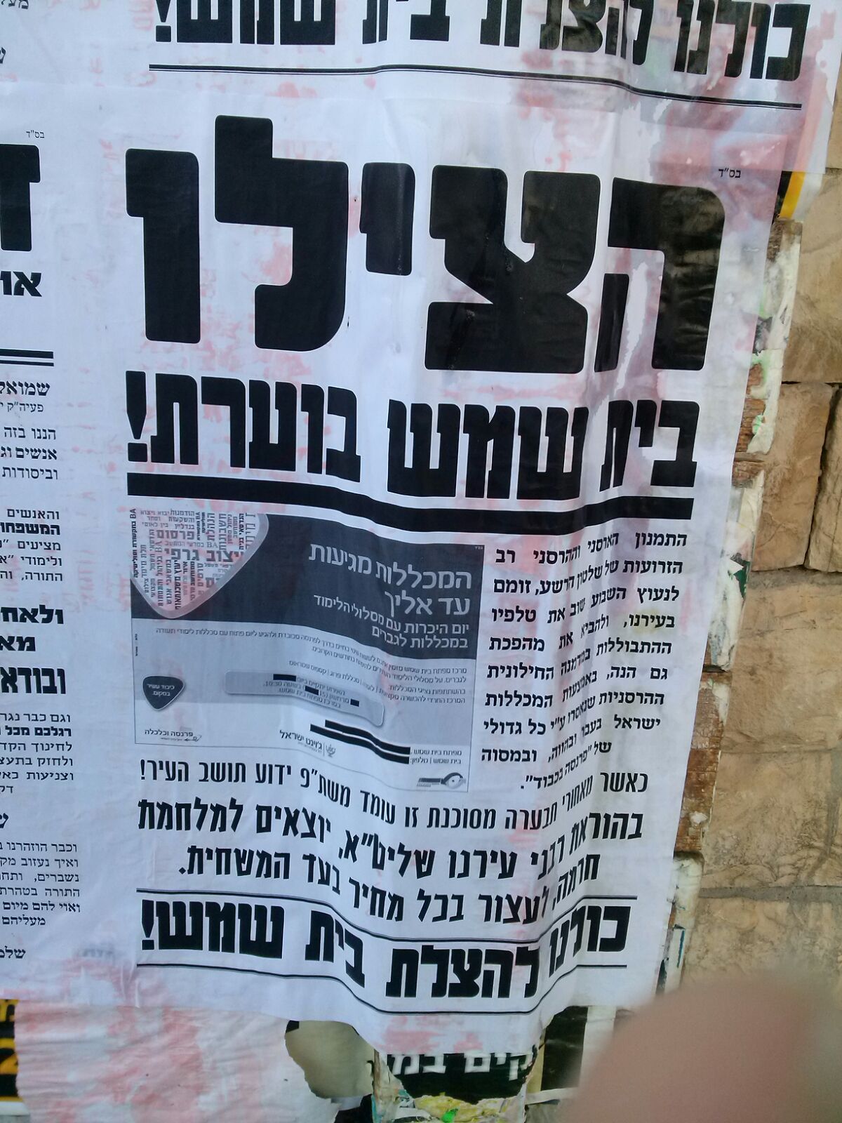 צפו בתיעוד: קיצוני בית שמש הפגינו נגד תעסוקה לחרדים