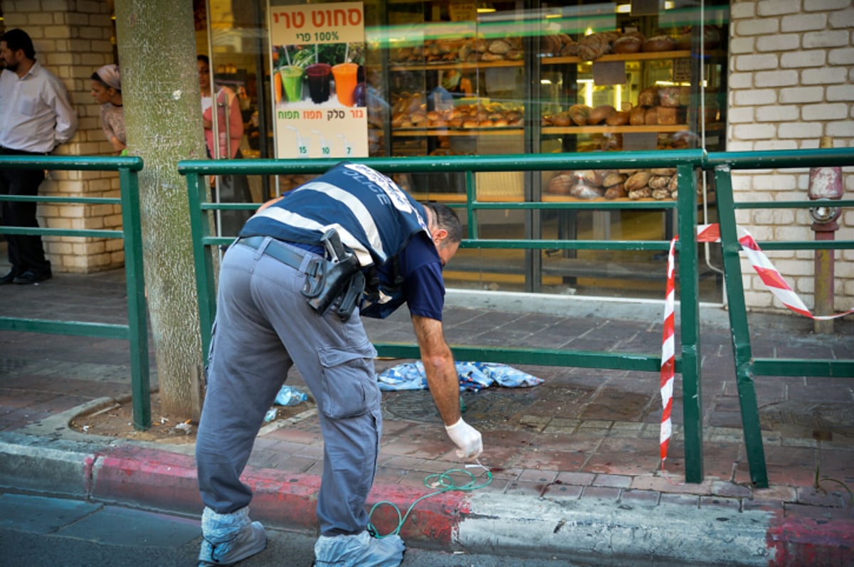 זירת פיגוע הדקירה בראשון לציון