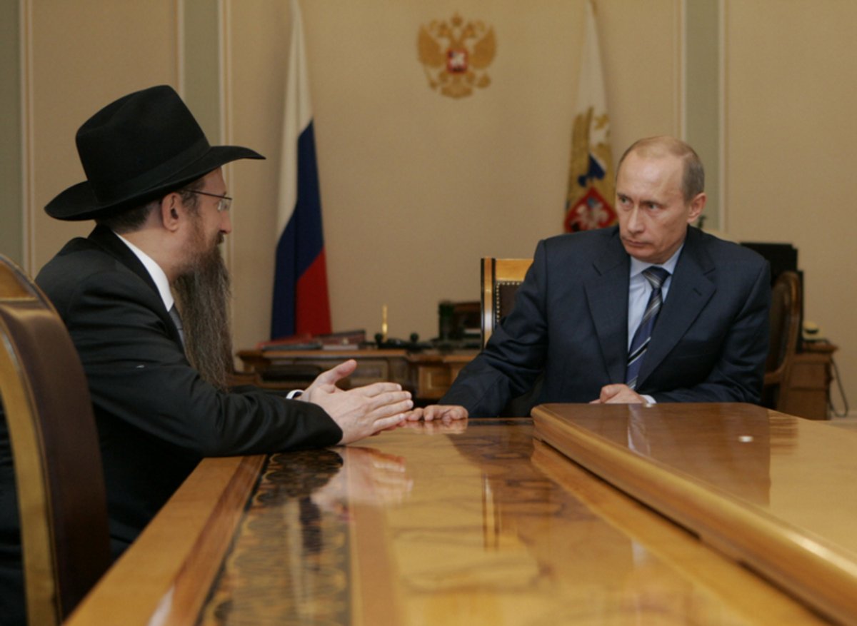 הרב לאזאר עם הנשיא פוטין
