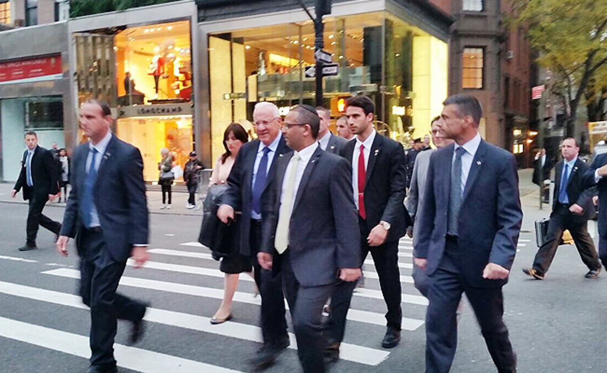 הנשיא ריבלין ברחובות ניו יורק