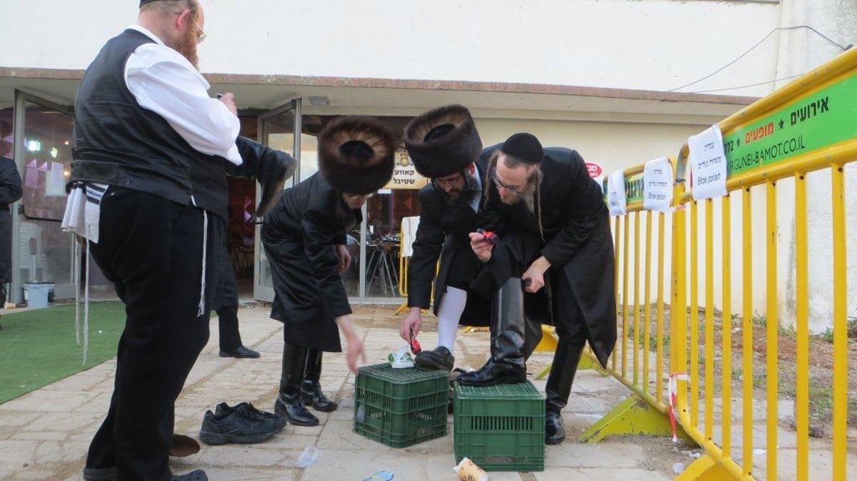 תיעוד ענק: הרבי מסקווירא שבת במירון