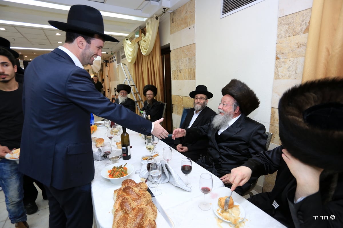 צפו בגלריה: ח"כ מנחם אליעזר מוזס חיתן נכד