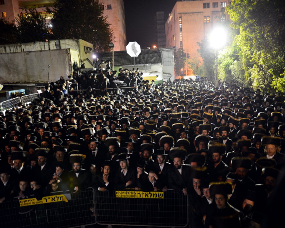 גלריה: מאות בחתונת בן הזקונים של האדמו"ר מסאסוב