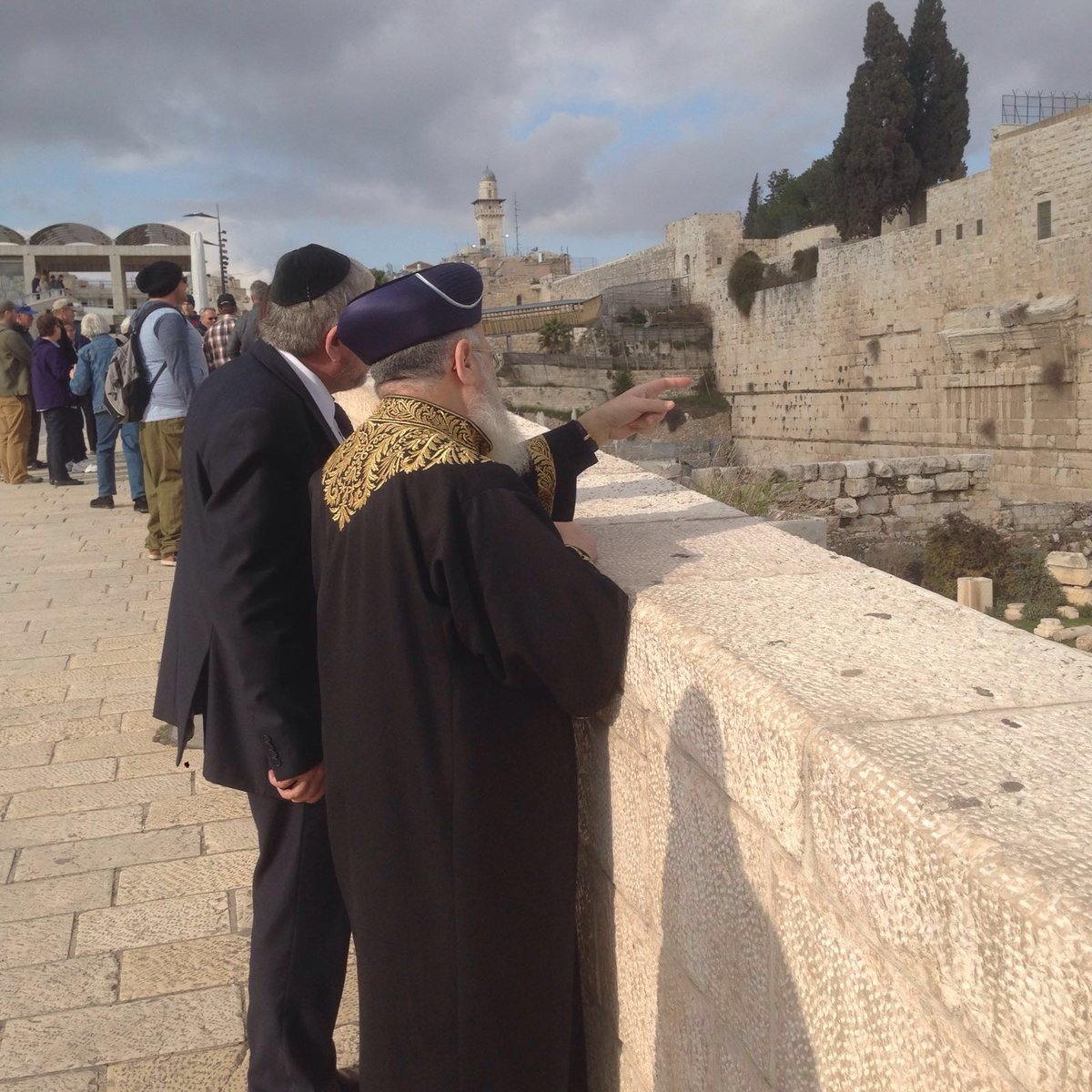 הראשון לציון בדק את "רחבת הרפורמים" בכותל המערבי