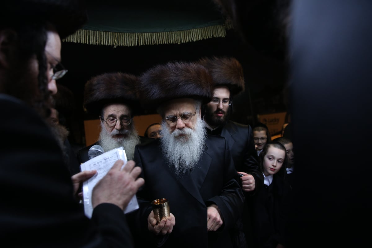 גלריה חגיגית: בת הרב התחתנה, הרבי פצח בריקוד