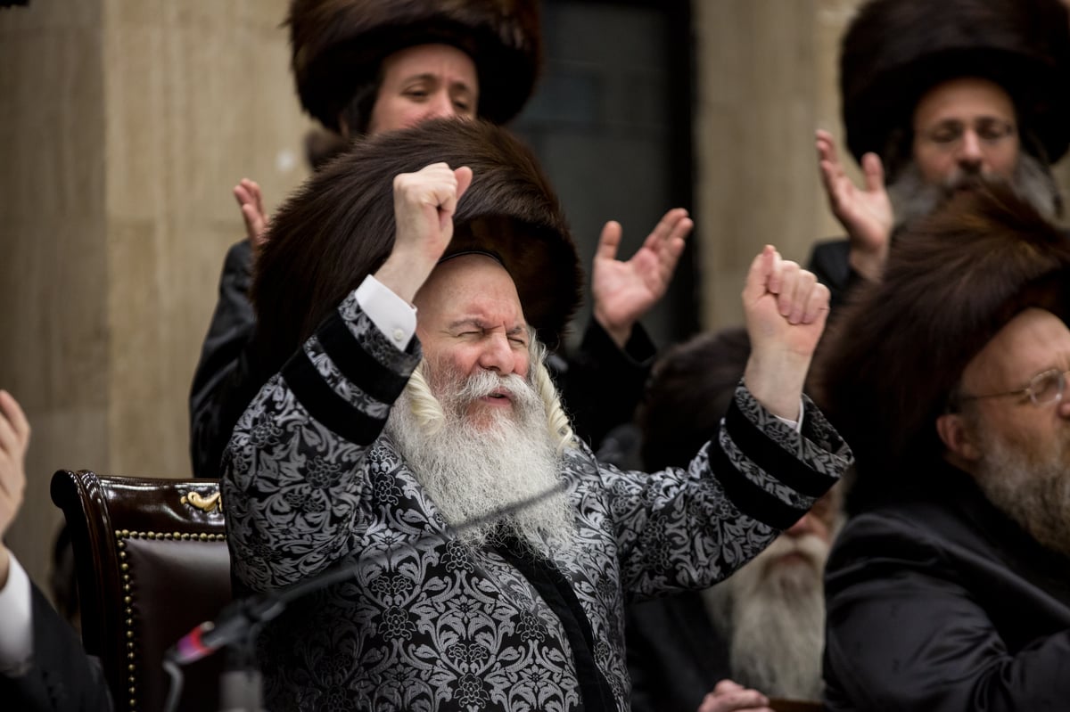 תיעוד: האדמו"ר מבאבוב רקד עם אח של מרטין שלאף