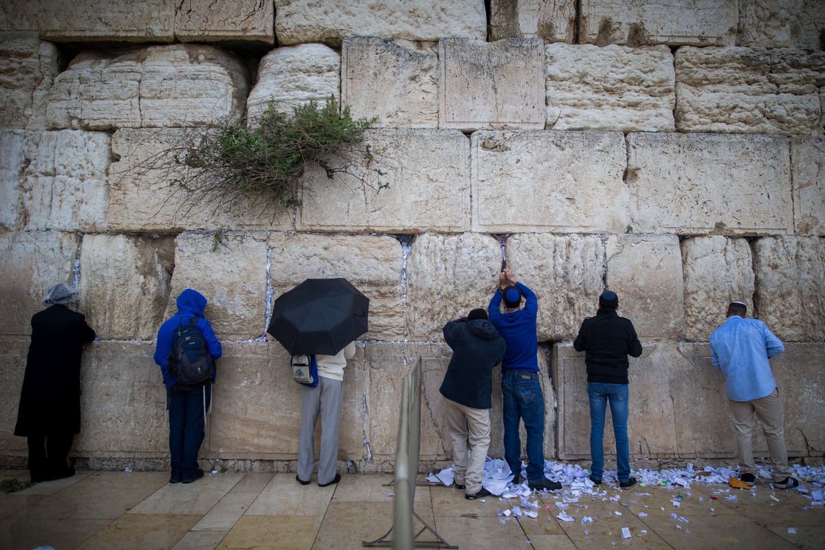 כשר לפסח: כך ניקו את אבני הכותל המערבי