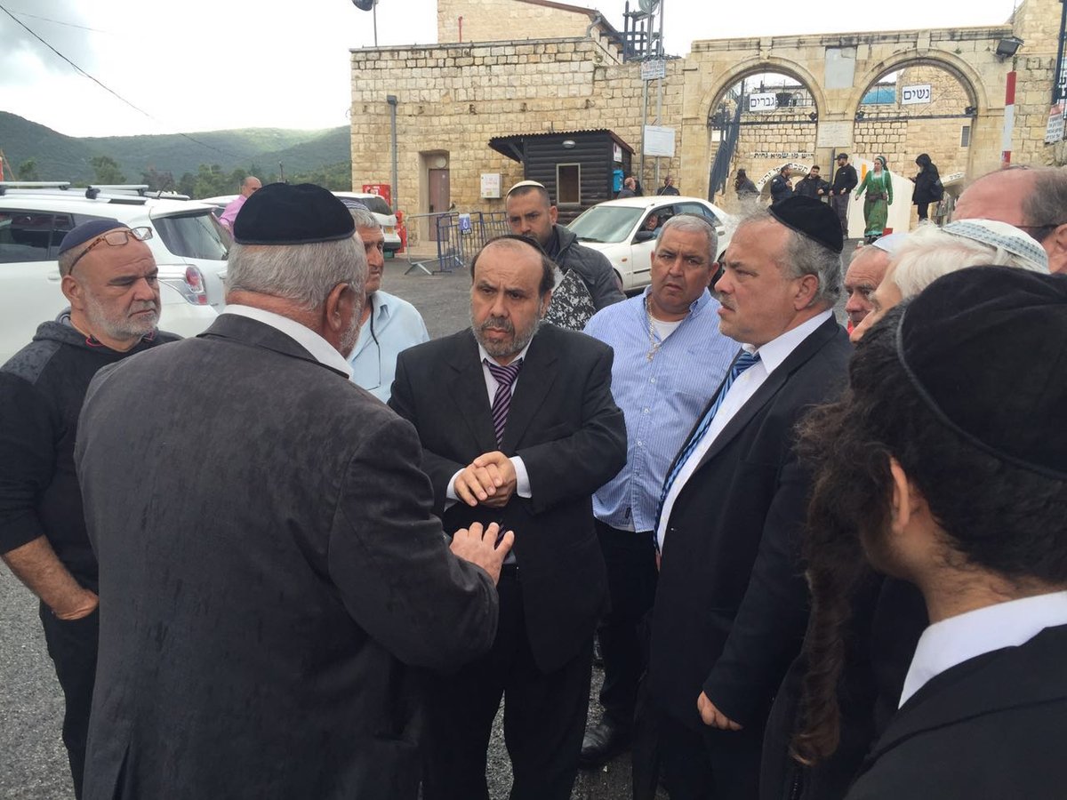 השר דוד אזולאי במירון: "לא לוקחים סיכונים, נערכים למנוע תקלות ואסונות"