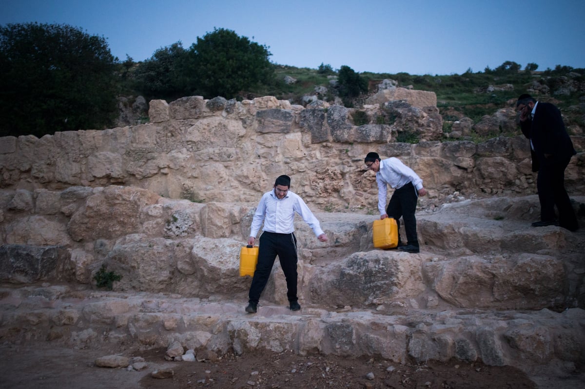 תיעוד: שאיבת "מים שלנו" בהרי ירושלים