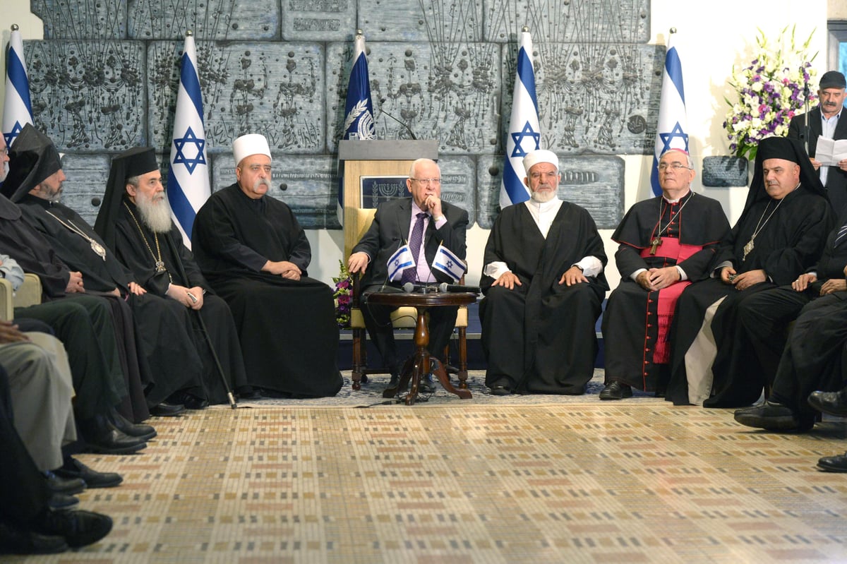 בבית הנשיא: רבנים, שייחים וכמרים נגד הקצנה