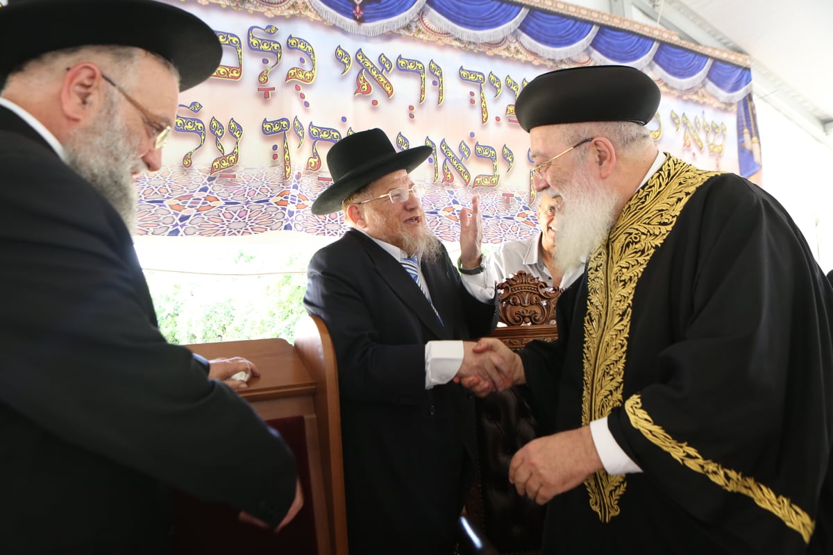 'הקבלת פני רבו' לרבה של ירושלים הראשל"צ הגר"ש עמאר