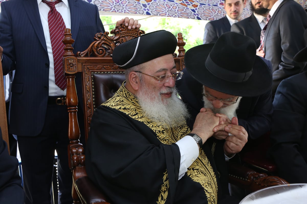 'הקבלת פני רבו' לרבה של ירושלים הראשל"צ הגר"ש עמאר