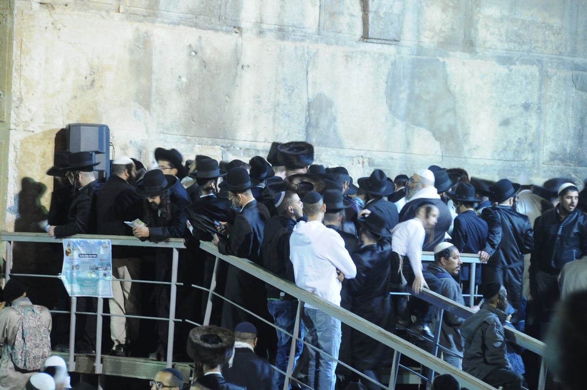 תיעוד: אלפים בעצרת התפילה של הרב אליעזר ברלנד