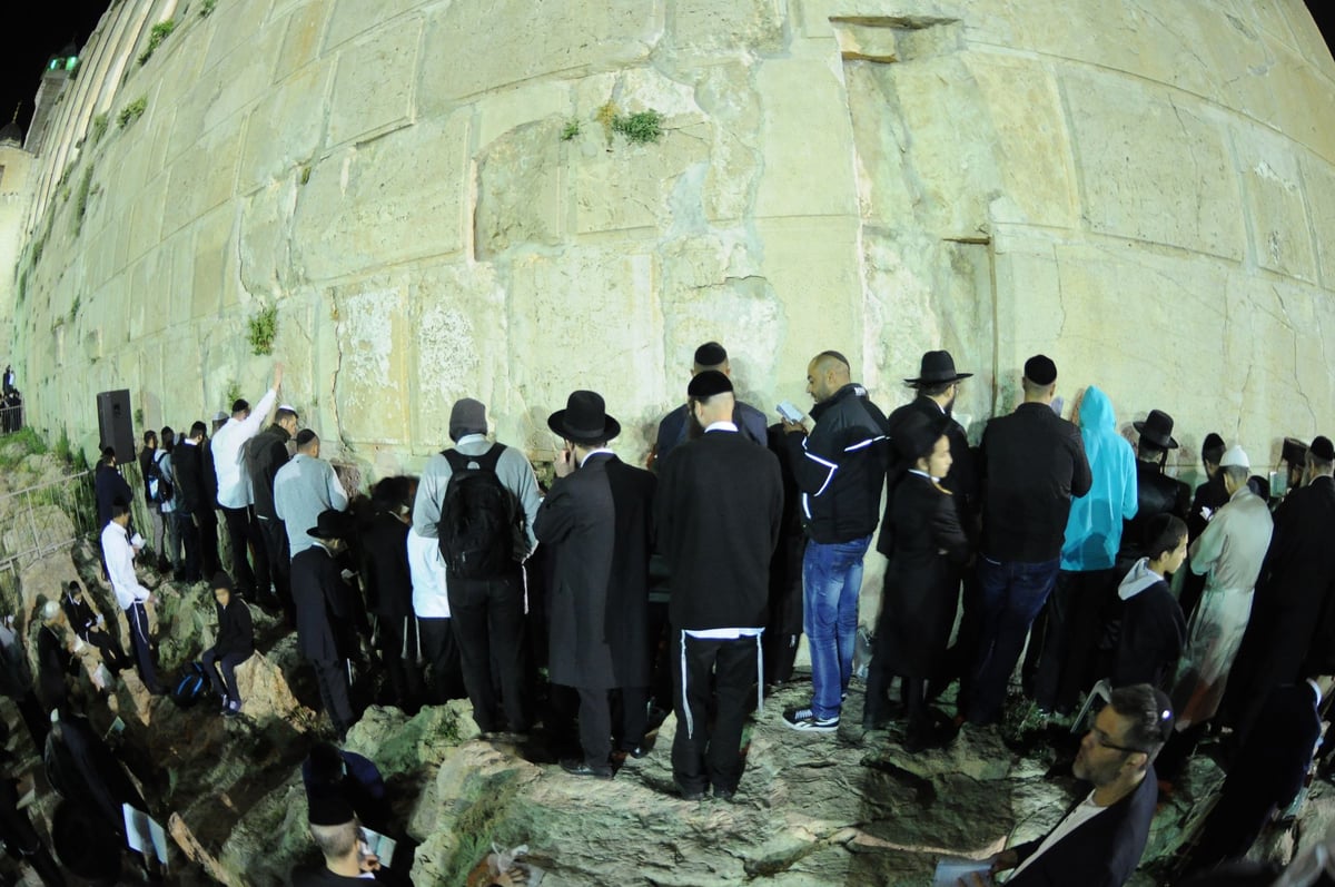 תיעוד: אלפים בעצרת התפילה של הרב אליעזר ברלנד