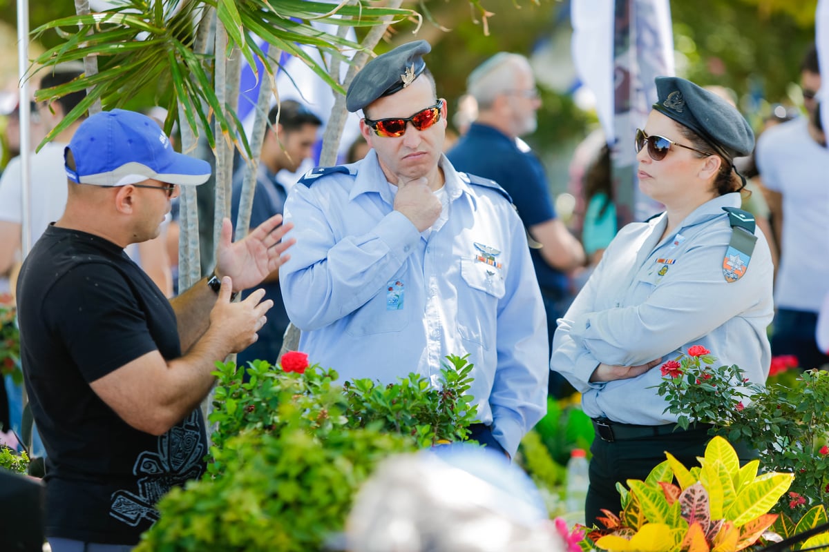 הגאון רבי אברהם יוסף השתתף בטקס יום הזיכרון