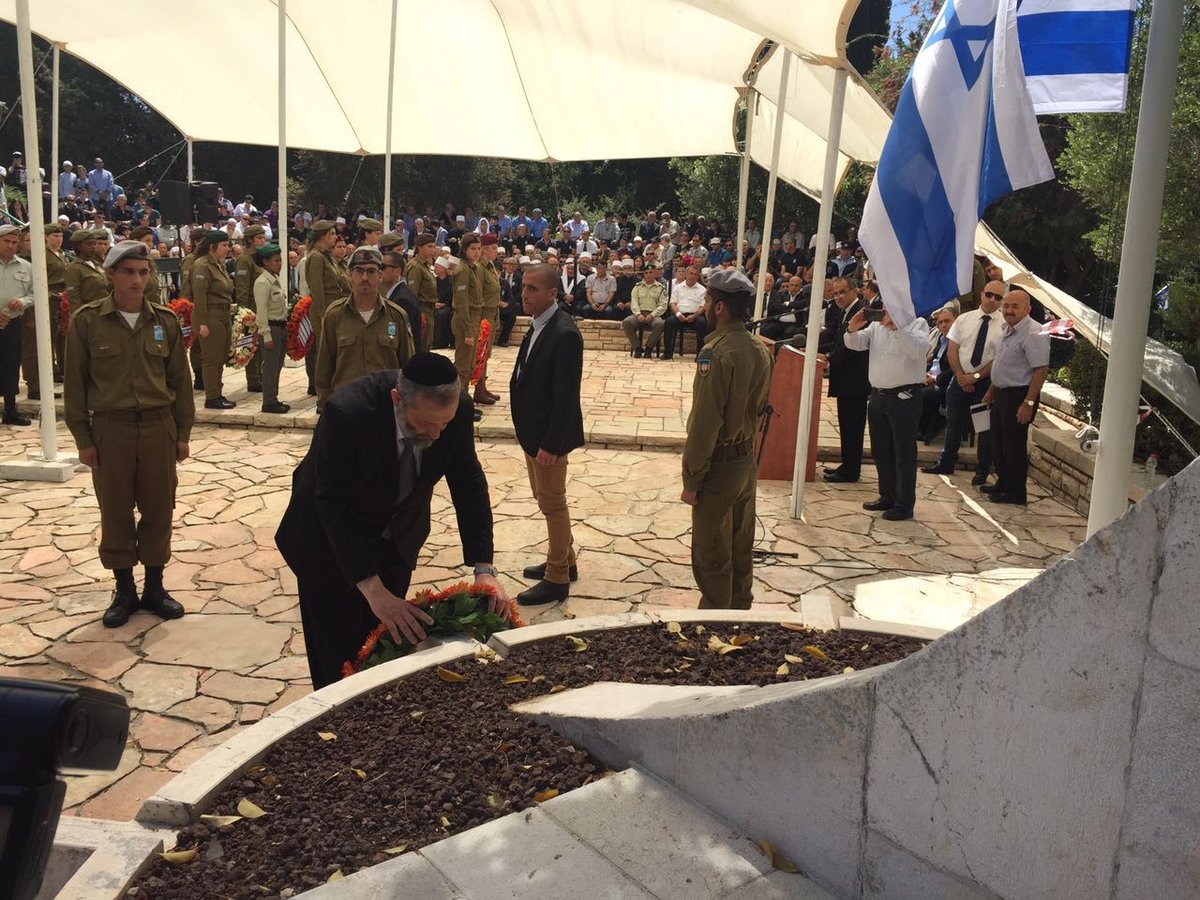 דרעי זכר את חללי העדה הדרוזית: "לא אשכח את השוטר שהקריב את חייו בהר נוף"