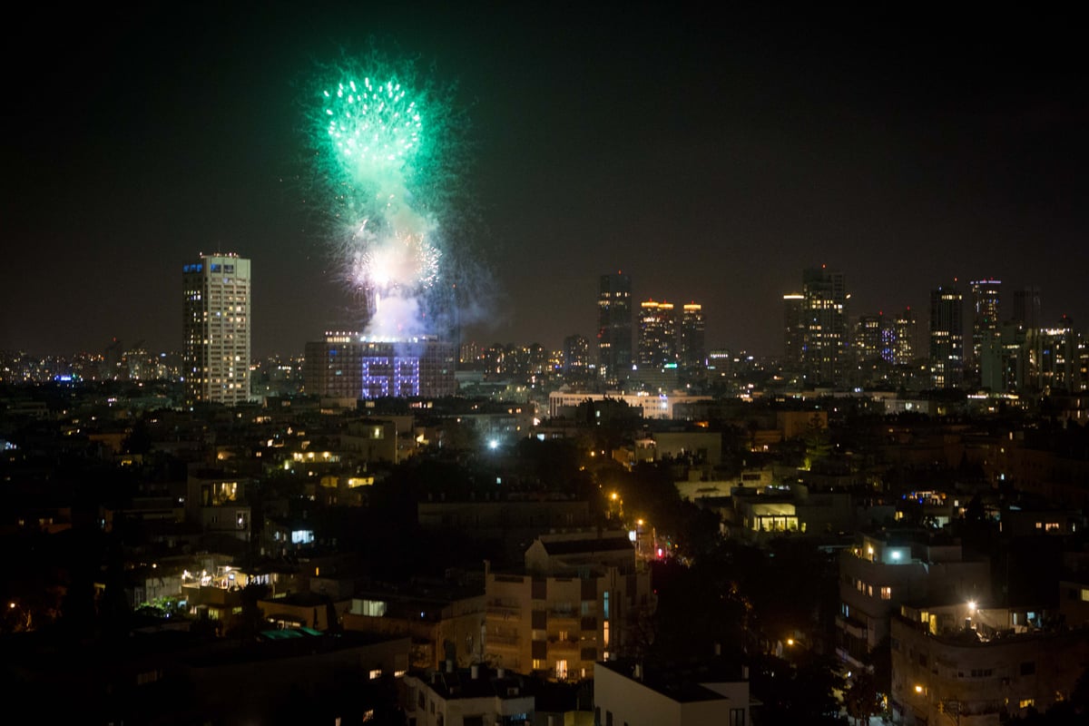 שמי ירושלים ותל אביב הוארו בזיקוקין • צפו