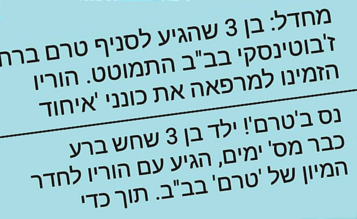 ההודעה של "הסקופים" ושל הביכלרים