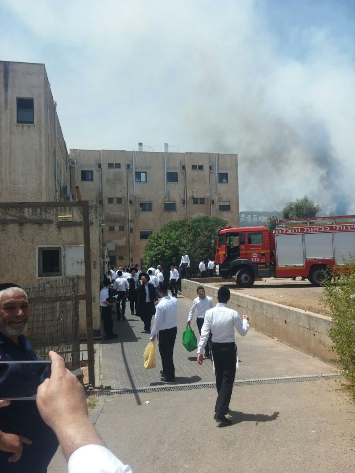 בגלל שריפה: ישיבת "נחלת הלווים" פונתה