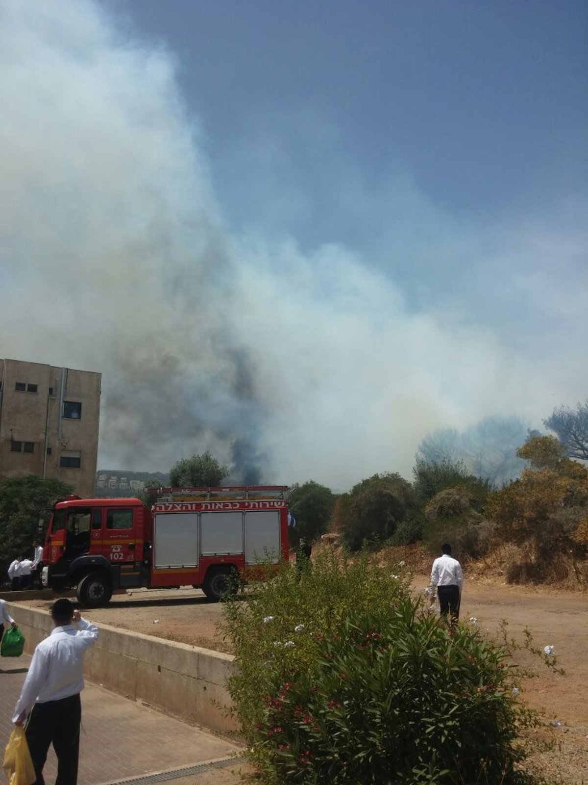 בגלל שריפה: ישיבת "נחלת הלווים" פונתה