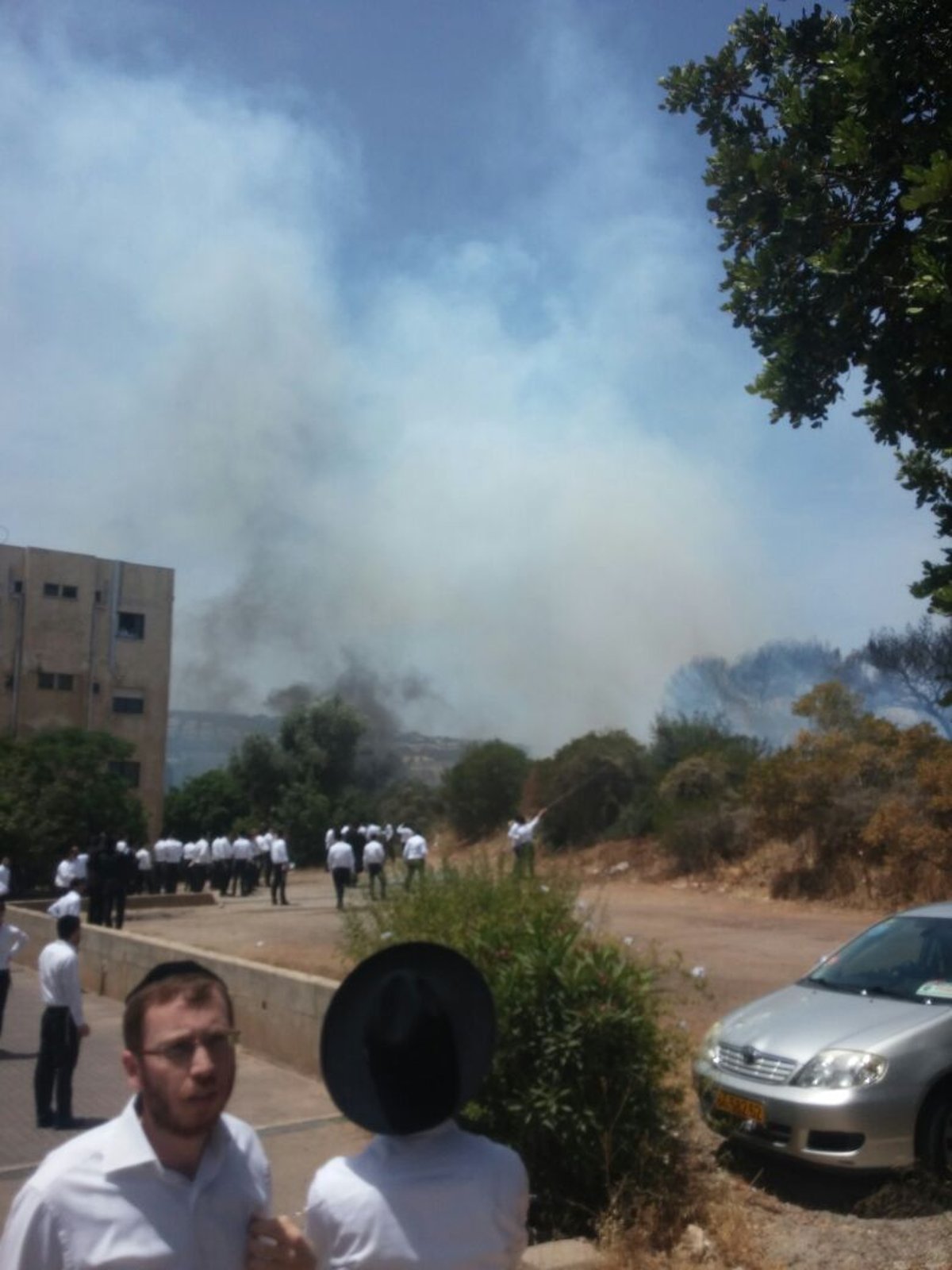 בגלל שריפה: ישיבת "נחלת הלווים" פונתה