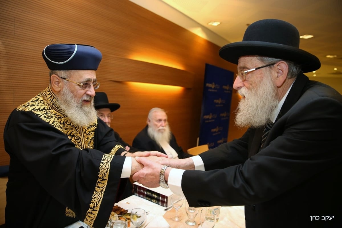 צמרת המדינה בשמחת 'השבע ברכות' לבת הראשל"צ הגר"י יוסף