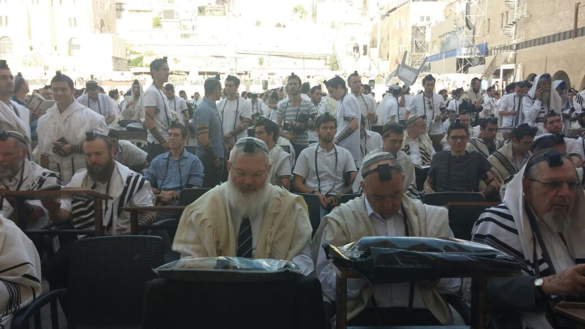 'שחרית' בכותל ביום ירושלים  • צפו בתיעוד