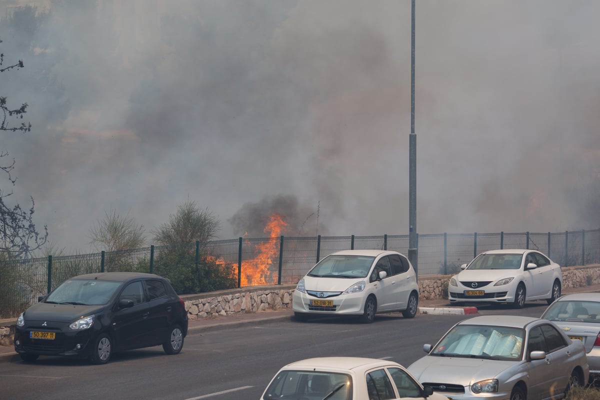 שריפת הענק בירושלים בתמונות • צפו בגלריה