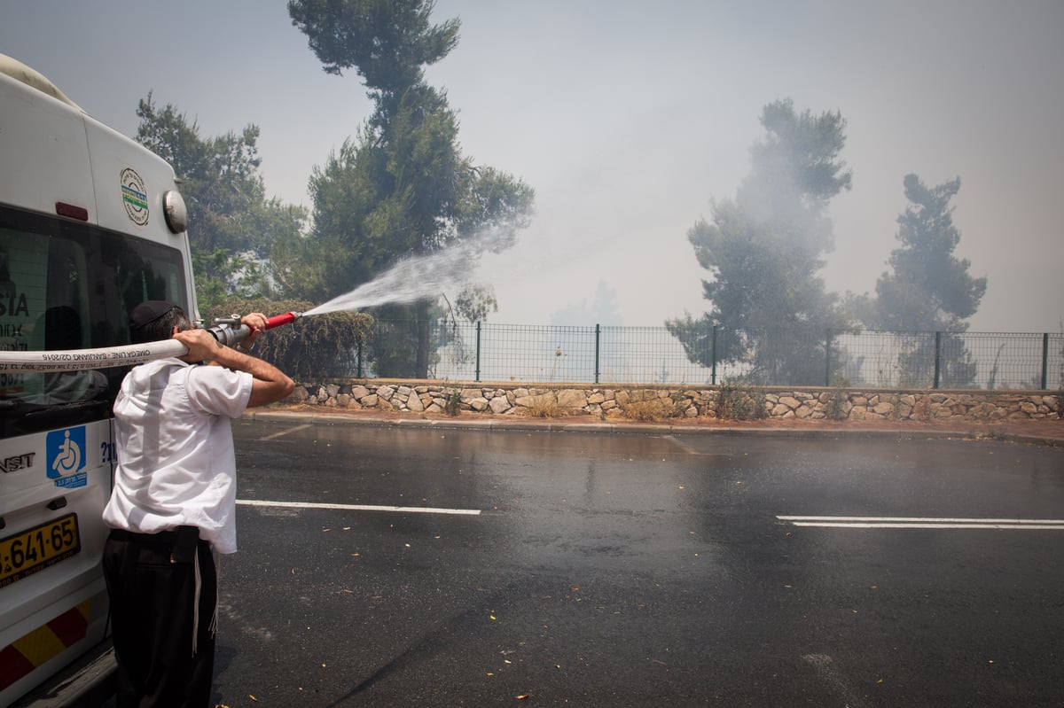 שריפת הענק בירושלים בתמונות • צפו בגלריה