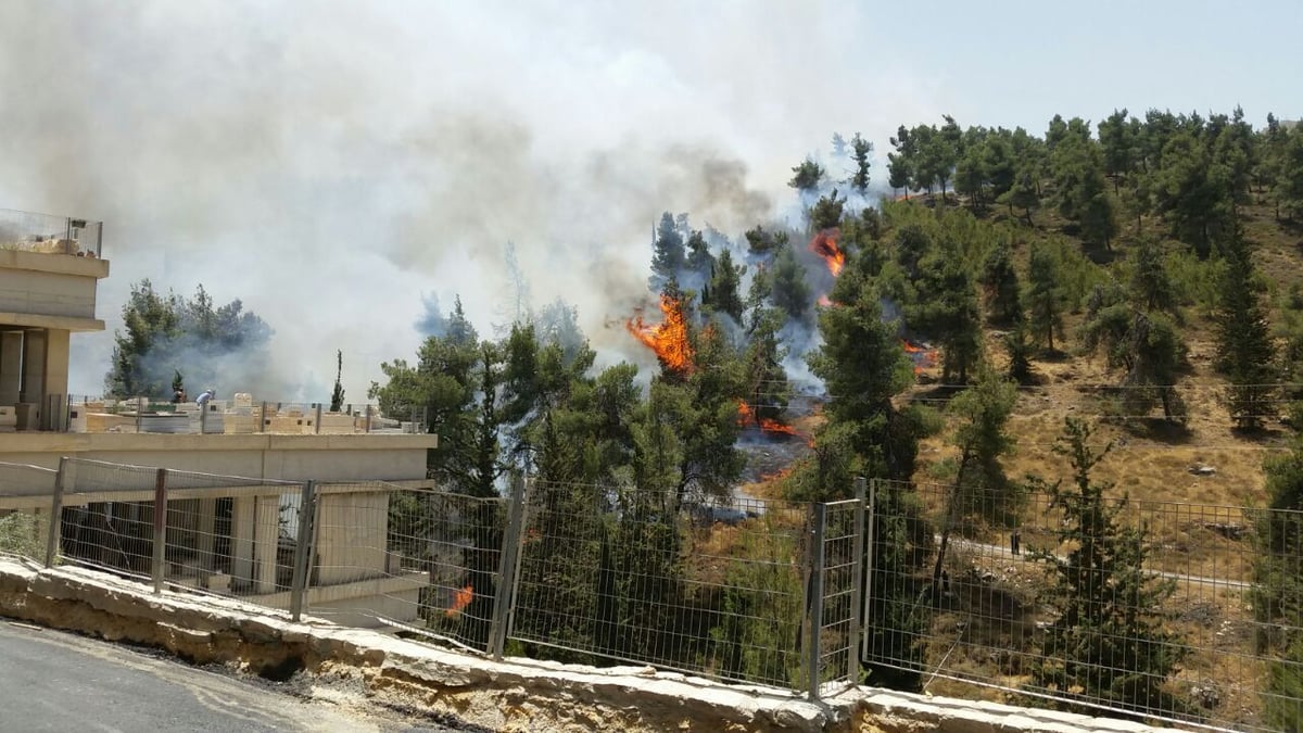 בגלל שריפת הענק ביער: זיהום אוויר חמור בירושלים