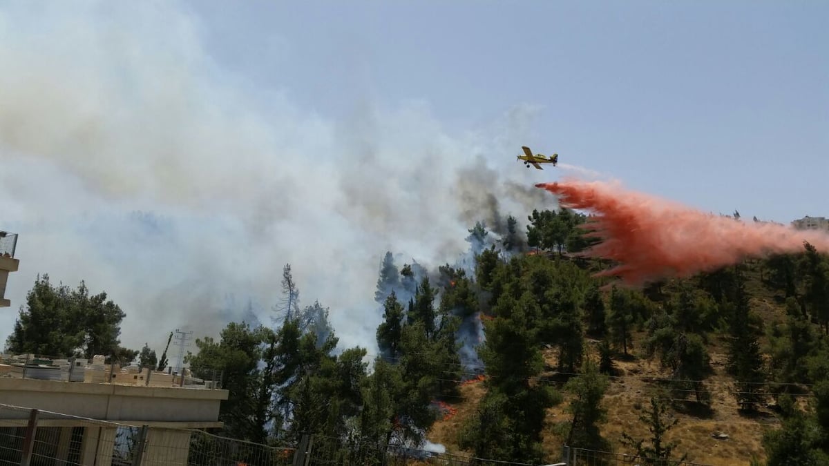 בגלל שריפת הענק ביער: זיהום אוויר חמור בירושלים