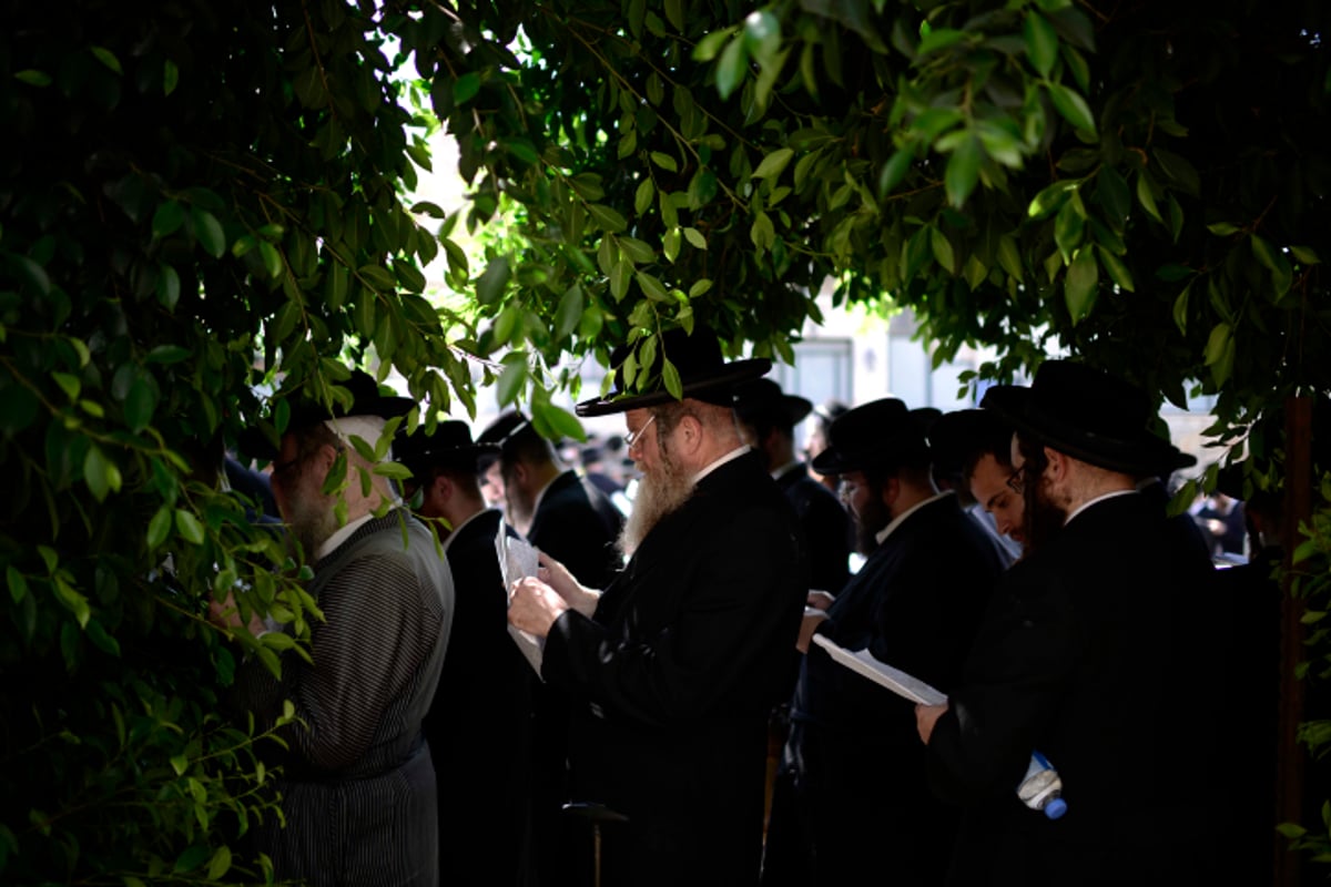 אנשי 'העדה החרדית' הפגינו בעד העריק הספרדי