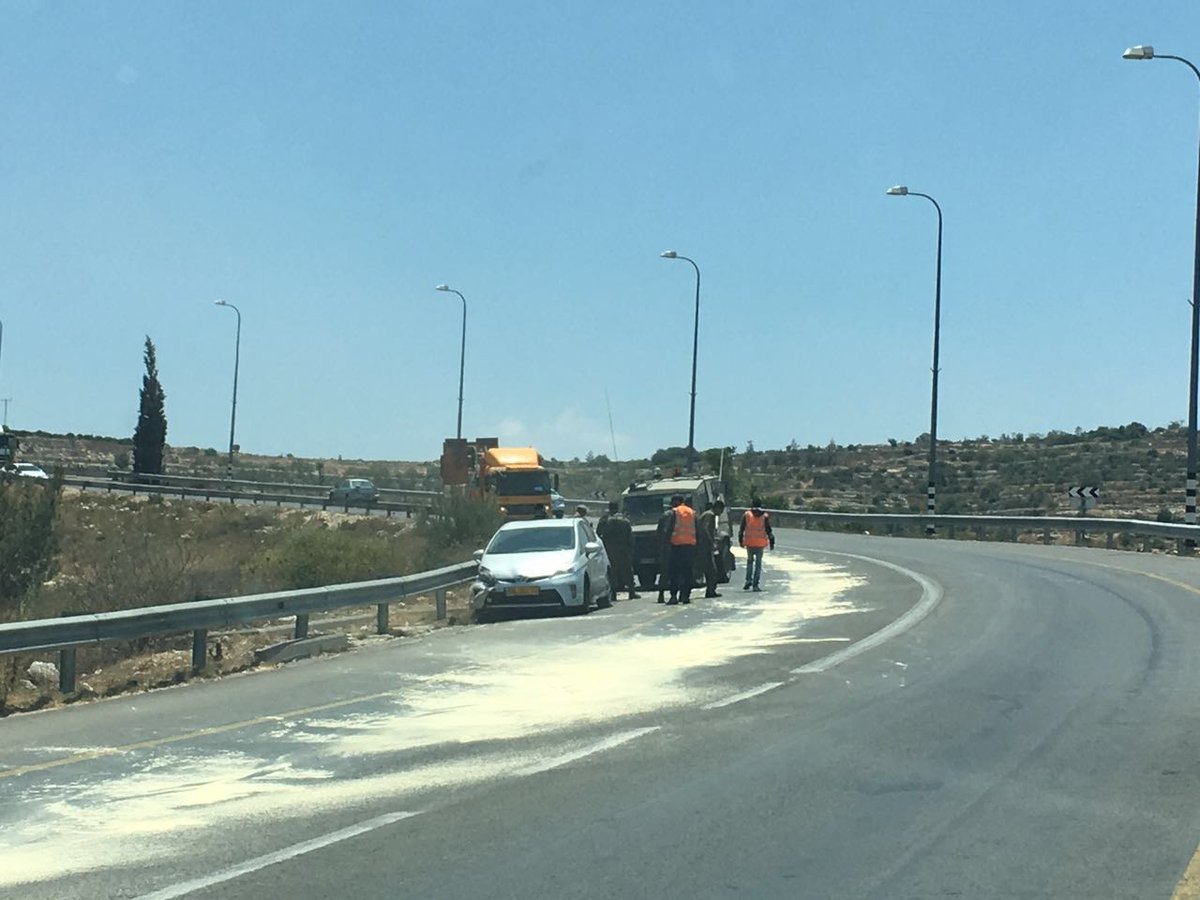 חשד: ניסיון פיגוע סמוך לביתר עילית - הנהג יצא ללא פגע