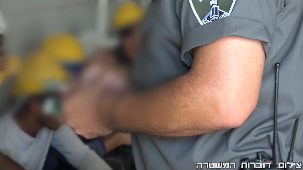 לוחמי מג"ב עוצרים שב"חים בחריש • צפו