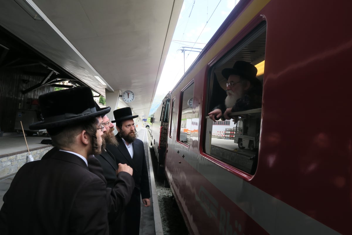 תיעוד מיוחד: הרבי מויז'ניץ נופש בשוויץ