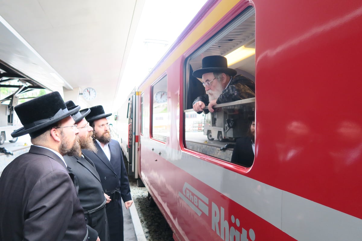 תיעוד מיוחד: הרבי מויז'ניץ נופש בשוויץ