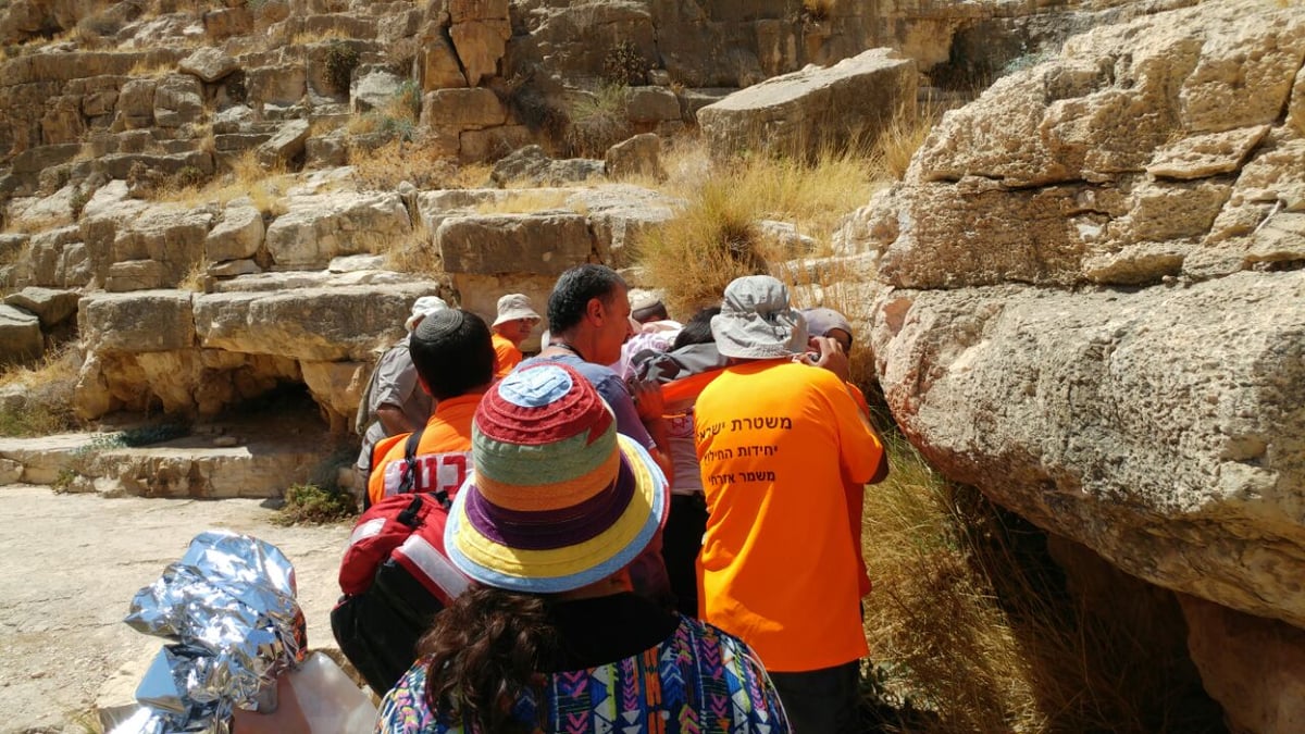 צעירה חרדית נפצעה וחולצה מואדי קלט | תיעוד