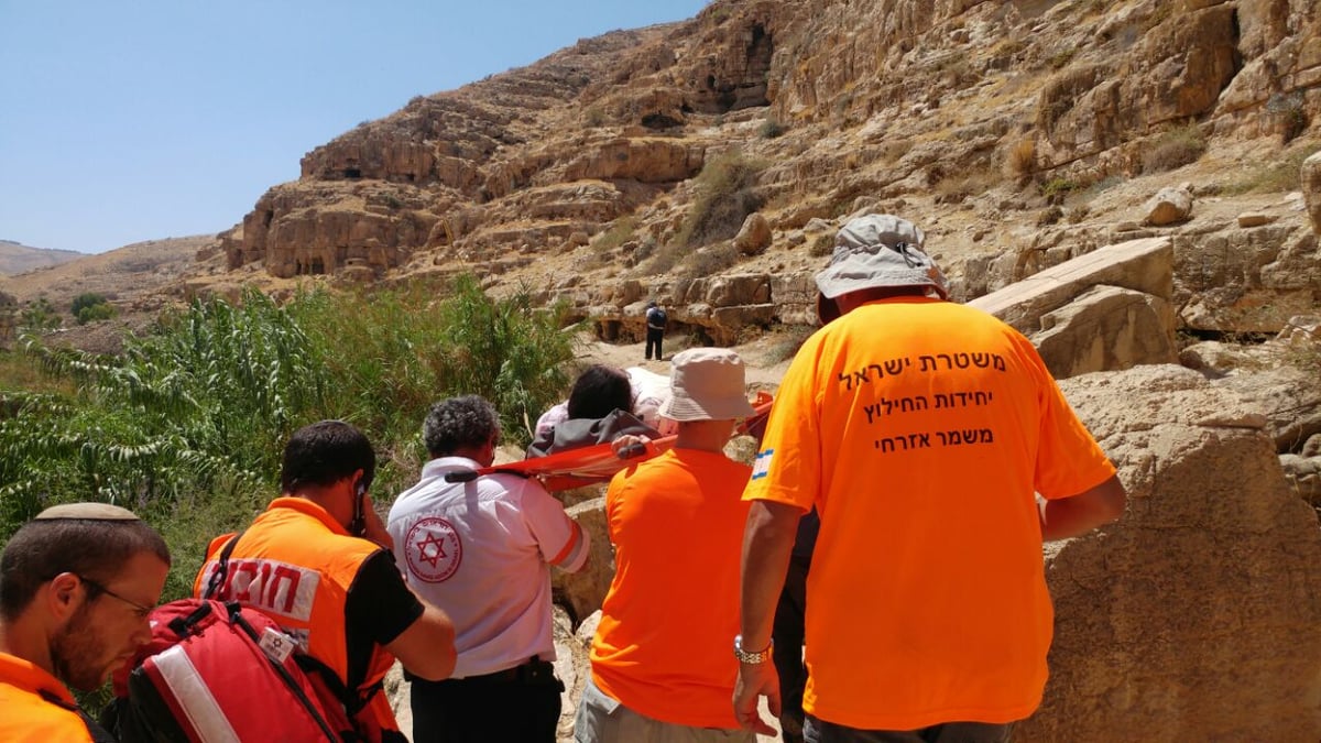 צעירה חרדית נפצעה וחולצה מואדי קלט | תיעוד