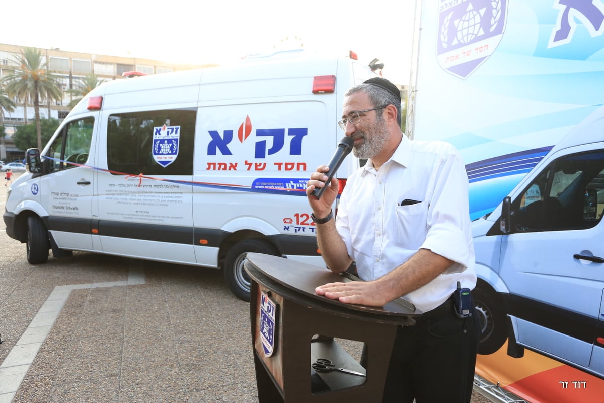 הושק אמבולנס זק"א חדש לצוות ת"א 410