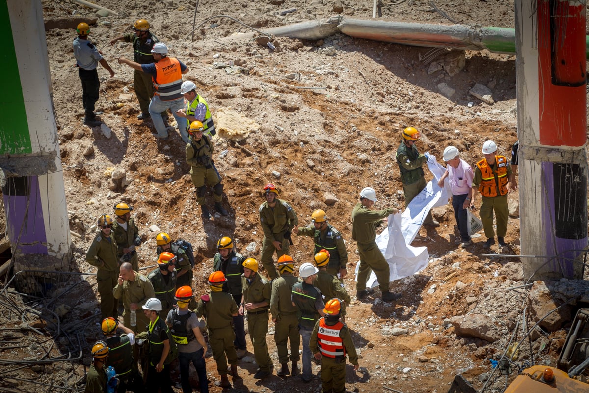 תיעוד ענק: זירת ההרס בהתרסקות בתל אביב