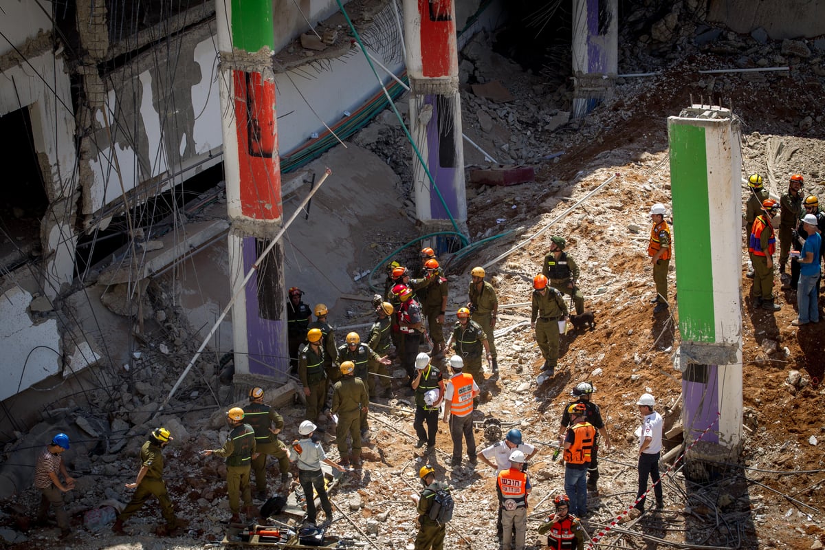 תיעוד ענק: זירת ההרס בהתרסקות בתל אביב