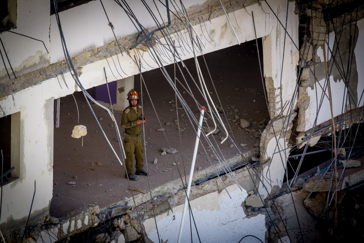 תיעוד ענק: זירת ההרס בהתרסקות בתל אביב