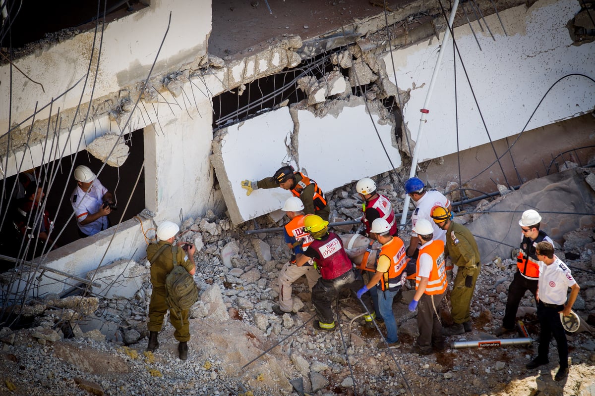 תיעוד ענק: זירת ההרס בהתרסקות בתל אביב