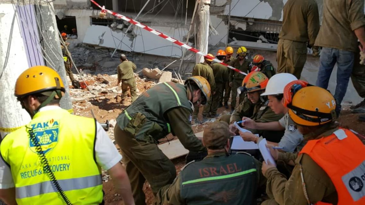 תיעוד ענק: זירת ההרס בהתרסקות בתל אביב