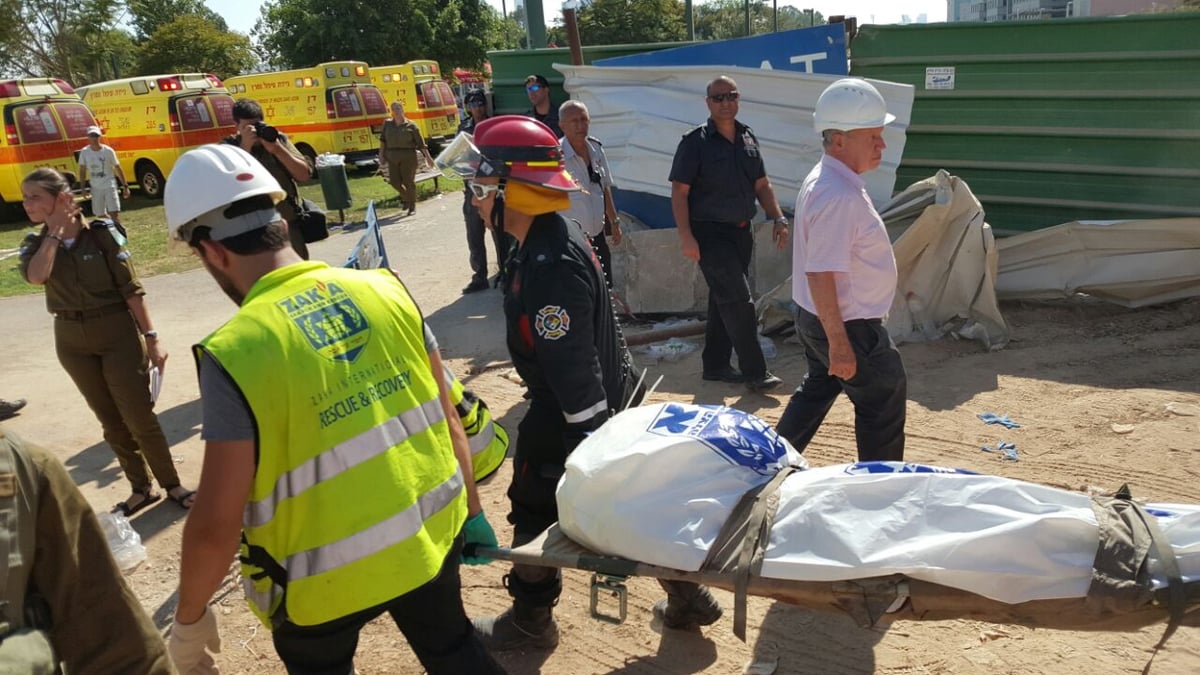 תיעוד ענק: זירת ההרס בהתרסקות בתל אביב