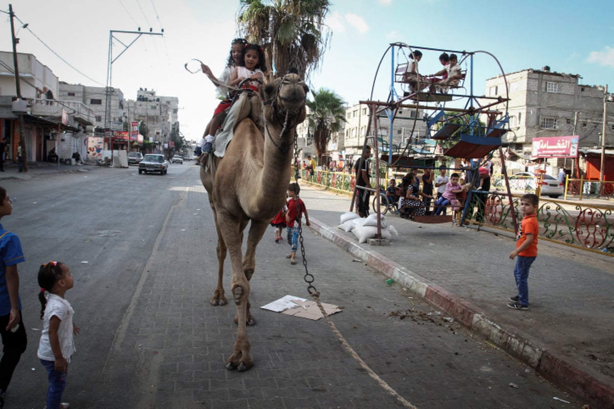 ה"לונה פארק" של ילדי רפיח בעזה | גלריה