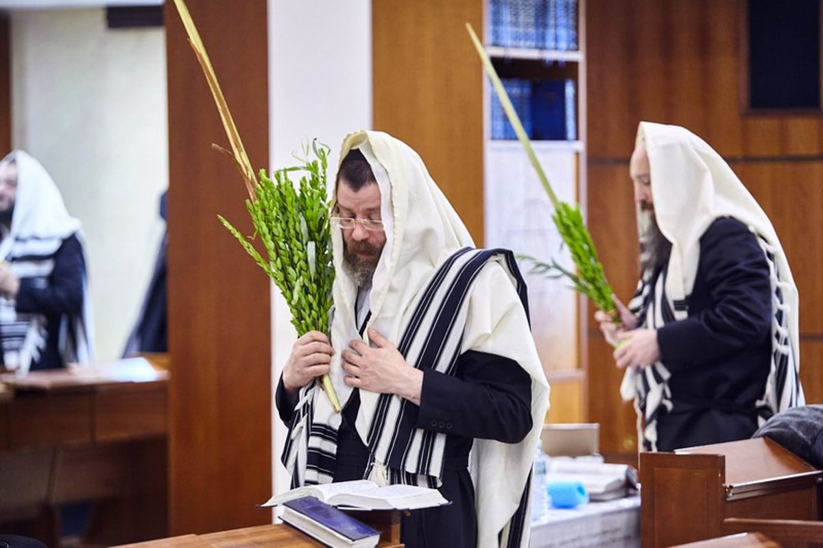 גלריה: הושענא רבה בבית הכנסת המרכזי במוסקבה