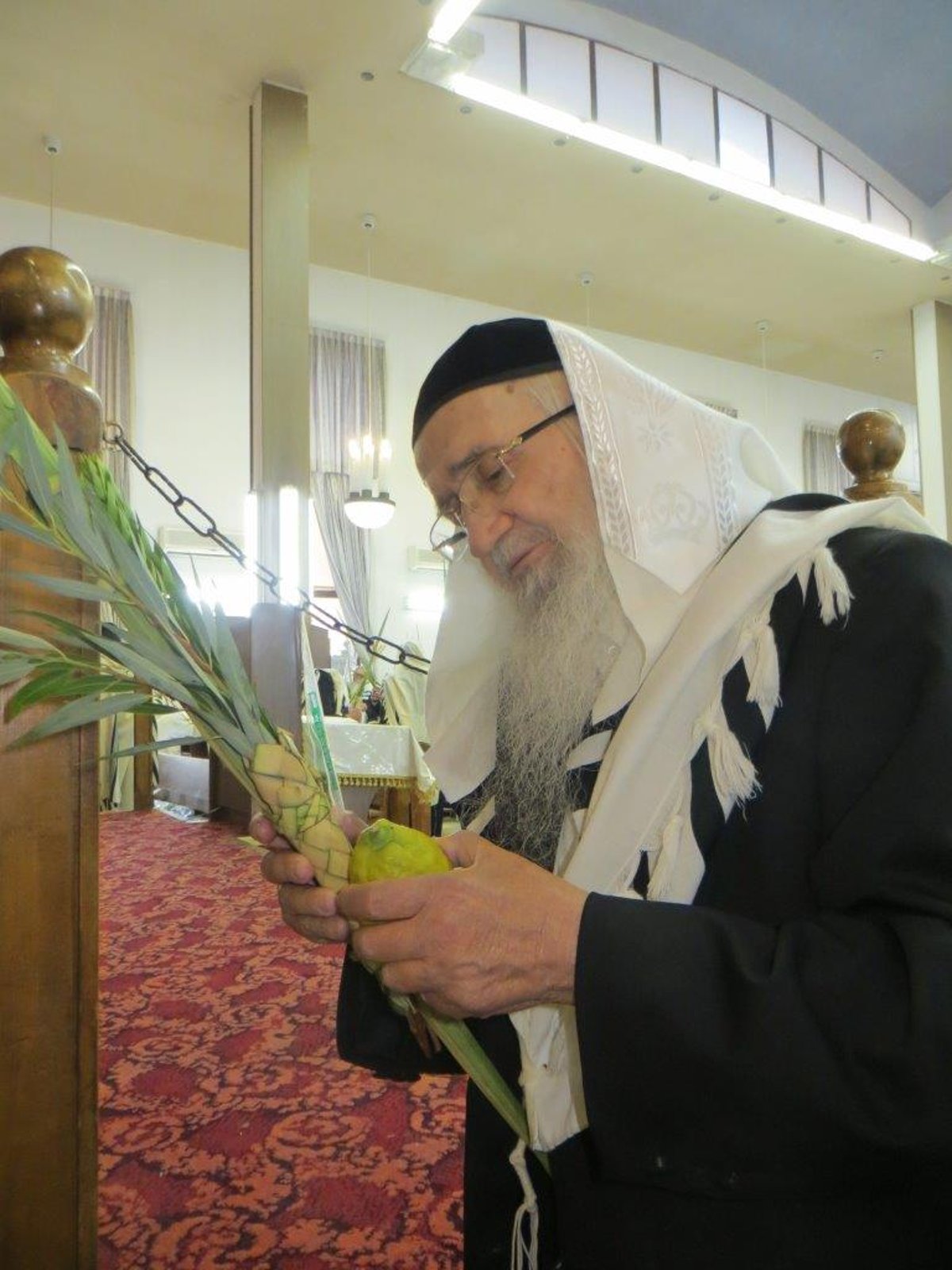 תיעוד מיוחד: חג הסוכות אצל זקן המשגיחים