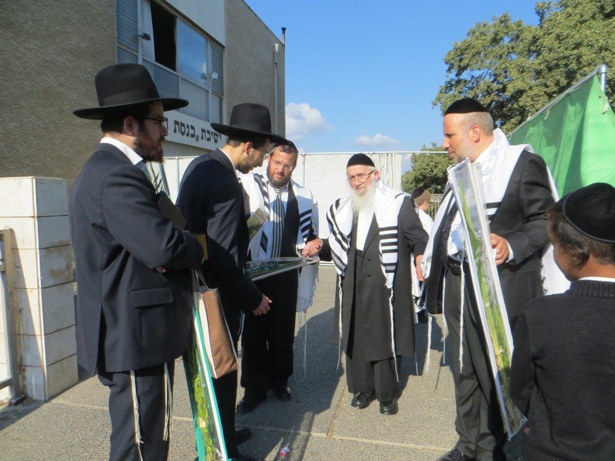 תיעוד מיוחד: חג הסוכות אצל זקן המשגיחים