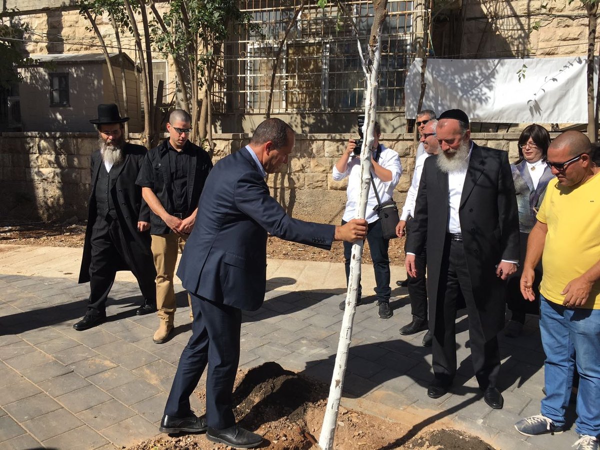 דייטש וברקת חגגו את שיפוץ השכונה בנטיעת עץ | תיעוד